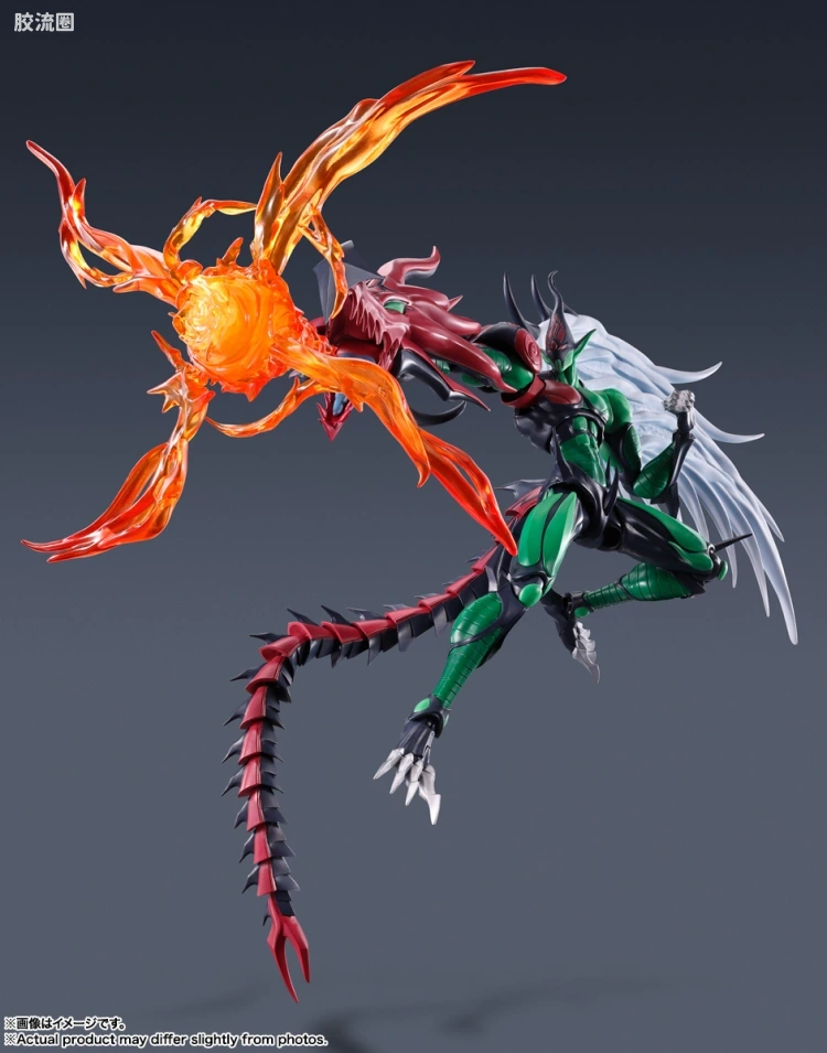 S.H.MonsterArts 普通版 E·HERO 火焰翼人 - 图片