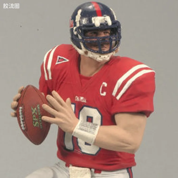 麦克法兰NFL美式足球系列玩具 COLLEGE第2代 ELI MANNING