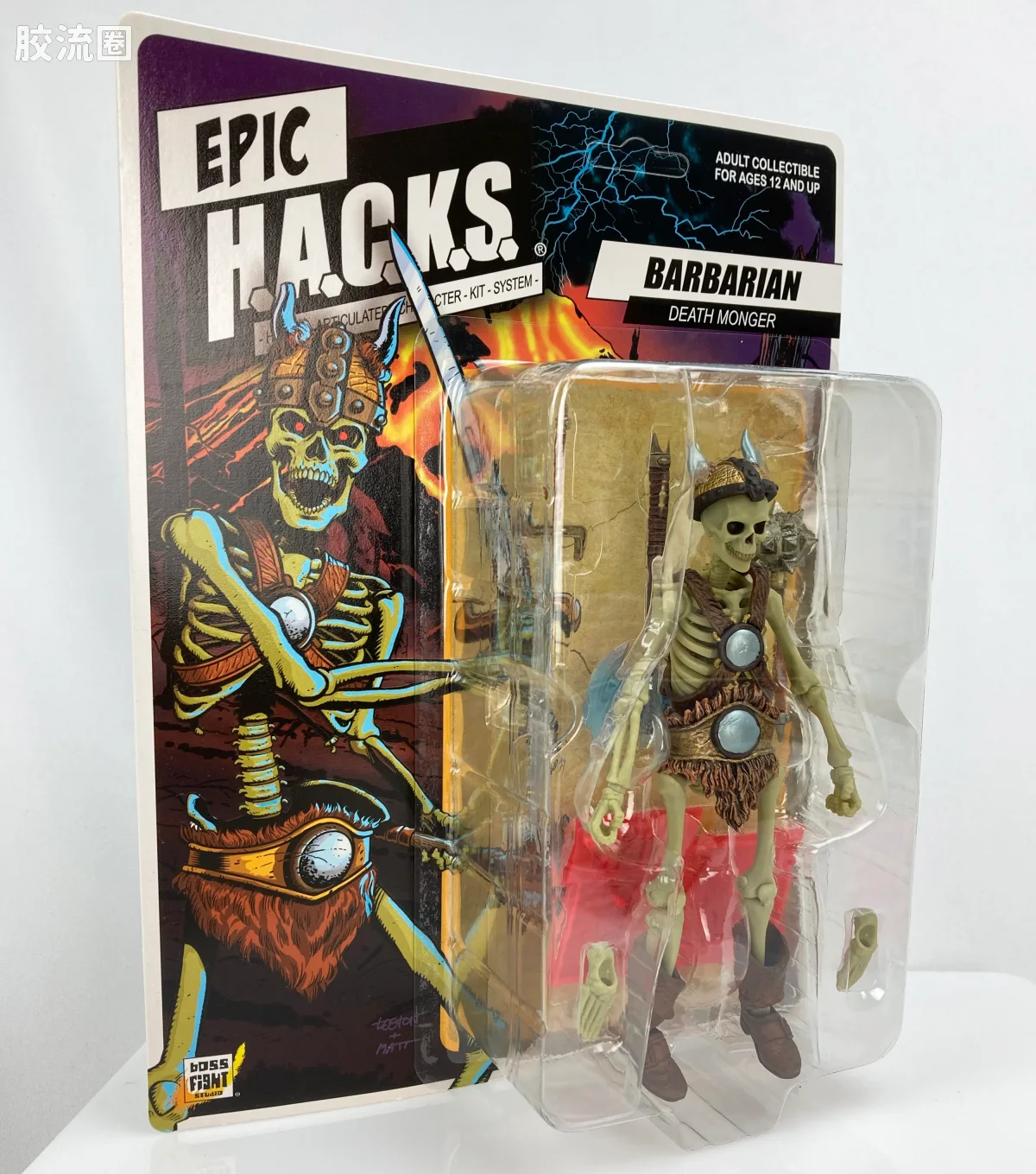 史诗 H.A.C.K.S. 1/12 可动人偶 野蛮人骷髅 - 图片