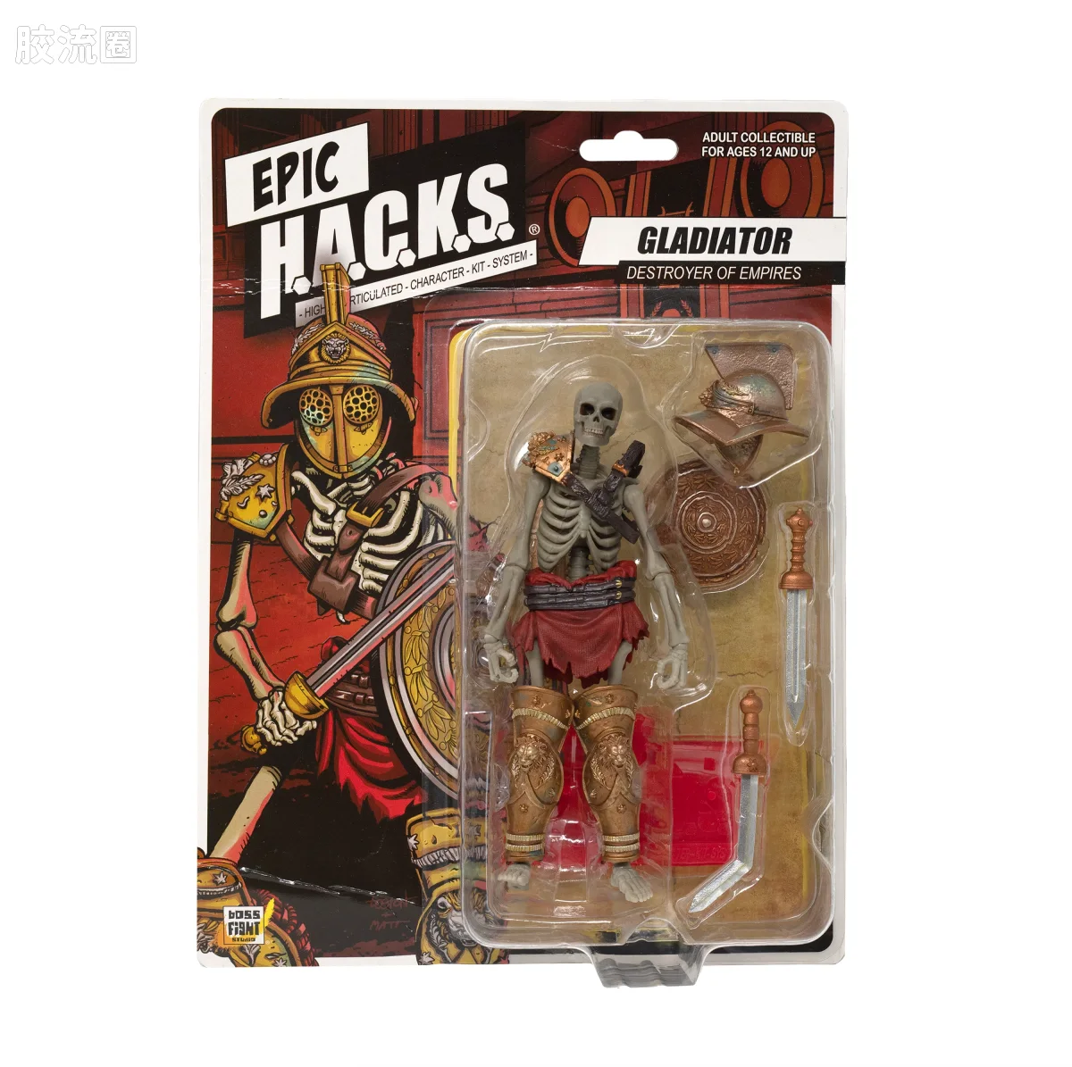 史诗 H.A.C.K.S. 1/12 可动人偶 角斗士骷髅 - 图片