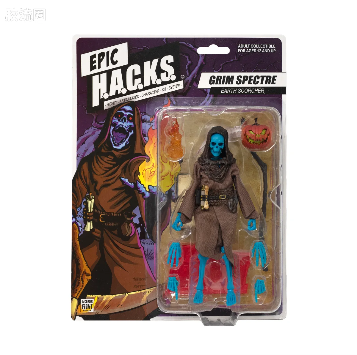 史诗 H.A.C.K.S. 1/12 可动人偶 阴冷的幽灵骷髅 - 图片