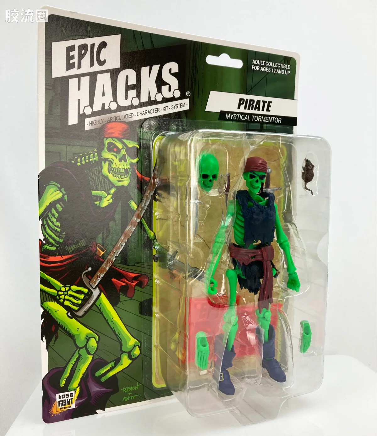 史诗 H.A.C.K.S. 1/12 可动人偶 海盗骷髅 - 图片