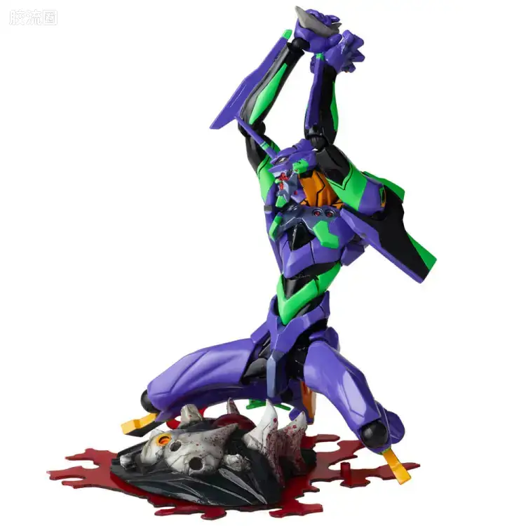 海洋堂转轮科技山口式可动系列 EVANGELION EVOLUTION EV-001S EVA初号机 新包装版 - 图片