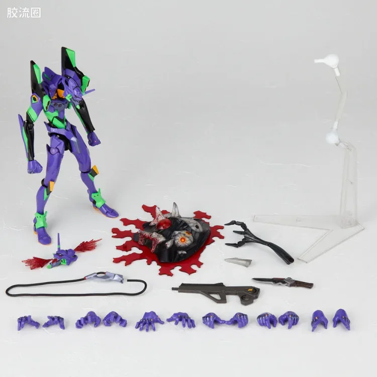 海洋堂转轮科技山口式可动系列 EVANGELION EVOLUTION EV-001S EVA初号机 新包装版 - 图片
