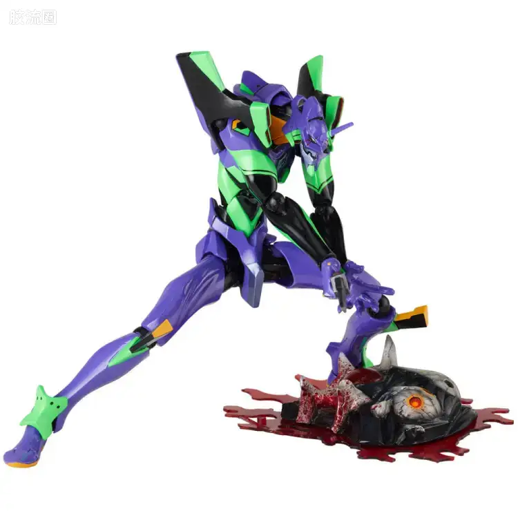 海洋堂转轮科技山口式可动系列 EVANGELION EVOLUTION EV-001S EVA初号机 新包装版 - 图片