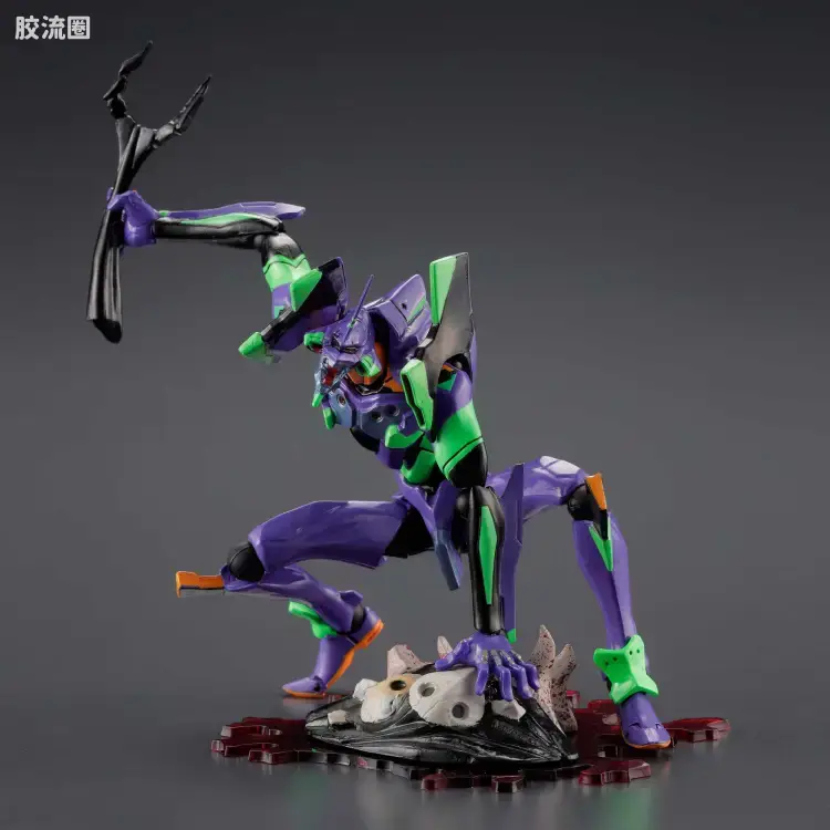 海洋堂转轮科技山口式可动系列 EVANGELION EVOLUTION EV-001S EVA初号机 新包装版 - 图片