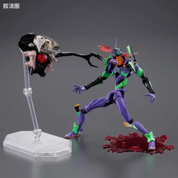 海洋堂转轮科技山口式可动系列 EVANGELION EVOLUTION EV-001S EVA初号机 新包装版 - 图片