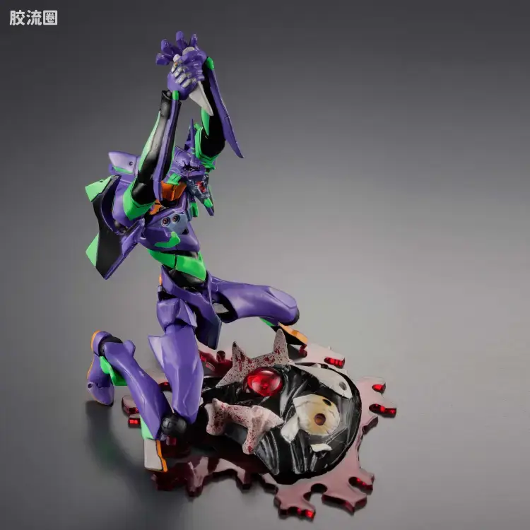 海洋堂转轮科技山口式可动系列 EVANGELION EVOLUTION EV-001S EVA初号机 新包装版 - 图片