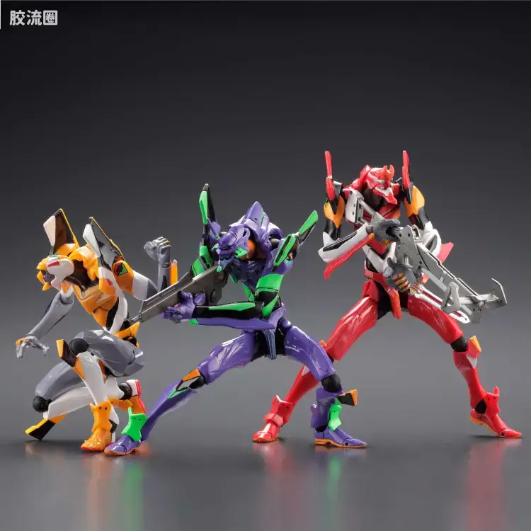 海洋堂转轮科技山口式可动系列 EVANGELION EVOLUTION EV-001S EVA初号机 新包装版 - 图片