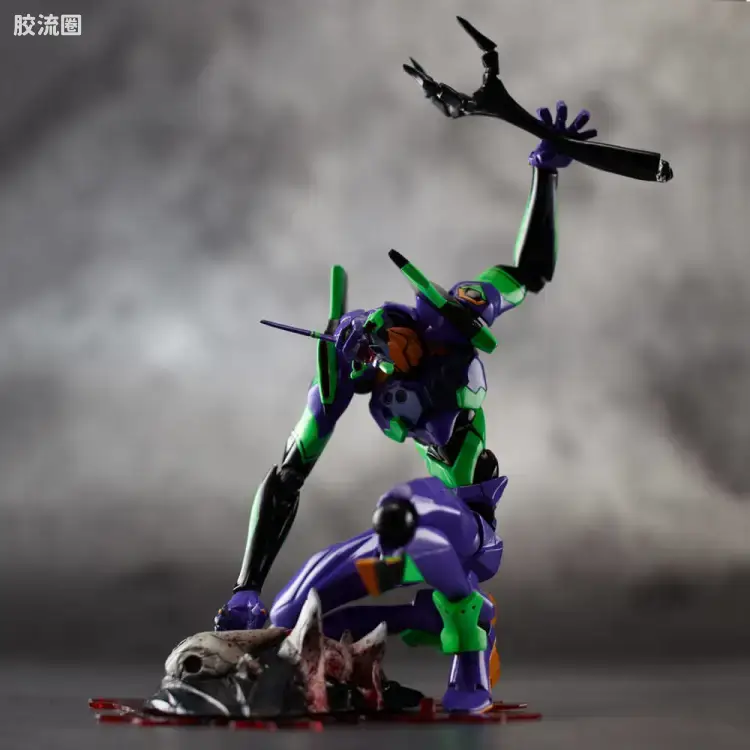 海洋堂转轮科技山口式可动系列 EVANGELION EVOLUTION EV-001S EVA初号机 新包装版 - 图片
