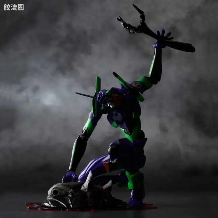 海洋堂转轮科技山口式可动系列 EVANGELION EVOLUTION EV-001S EVA初号机 新包装版 - 图片