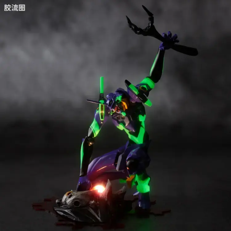 海洋堂转轮科技山口式可动系列 EVANGELION EVOLUTION EV-001S EVA初号机 新包装版 - 图片