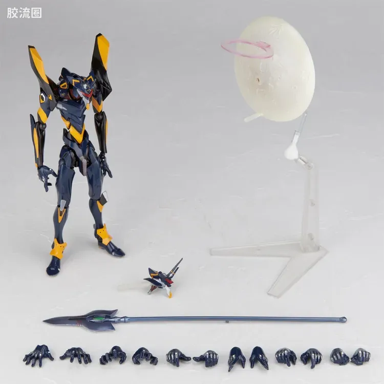 海洋堂转轮科技山口式可动系列 EVANGELION EVOLUTION EV-003S EVA 6号机 新包装版 - 图片
