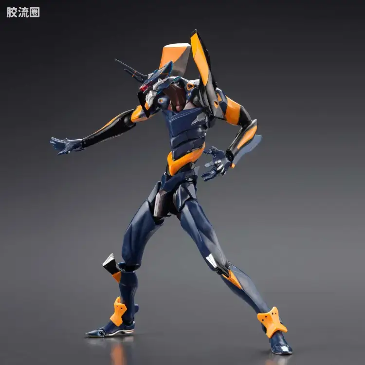 海洋堂转轮科技山口式可动系列 EVANGELION EVOLUTION EV-003S EVA 6号机 新包装版 - 图片