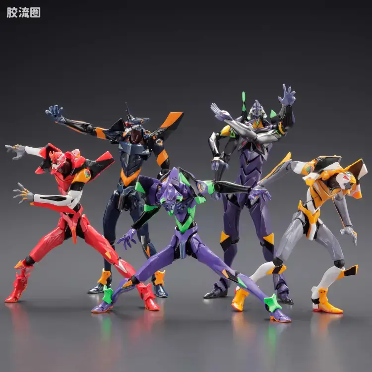 海洋堂转轮科技山口式可动系列 EVANGELION EVOLUTION EV-003S EVA 6号机 新包装版 - 图片