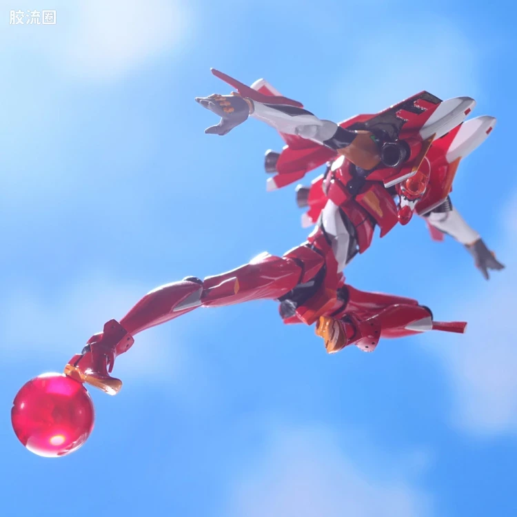 海洋堂转轮科技山口式可动系列 EVANGELION EVOLUTION EV-005S EVA2号机 新包装版 - 图片
