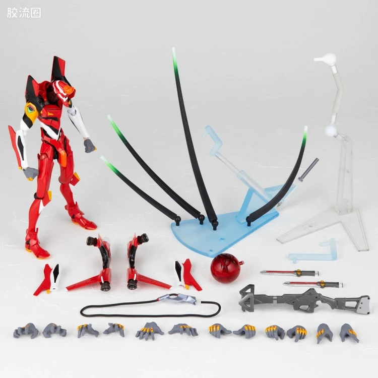 海洋堂转轮科技山口式可动系列 EVANGELION EVOLUTION EV-005S EVA2号机 新包装版 - 图片