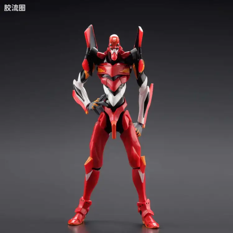 海洋堂转轮科技山口式可动系列 EVANGELION EVOLUTION EV-005S EVA2号机 新包装版 - 图片