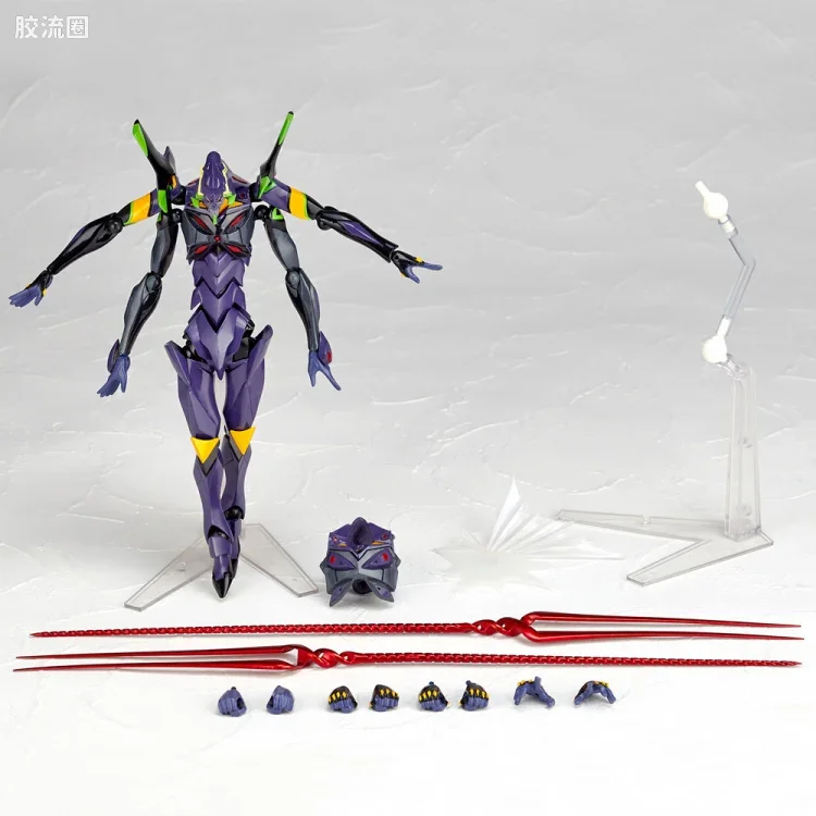 海洋堂转轮科技山口式可动系列 EVANGELION EVOLUTION EV-007S EVA第13号机 新包装版 - 图片