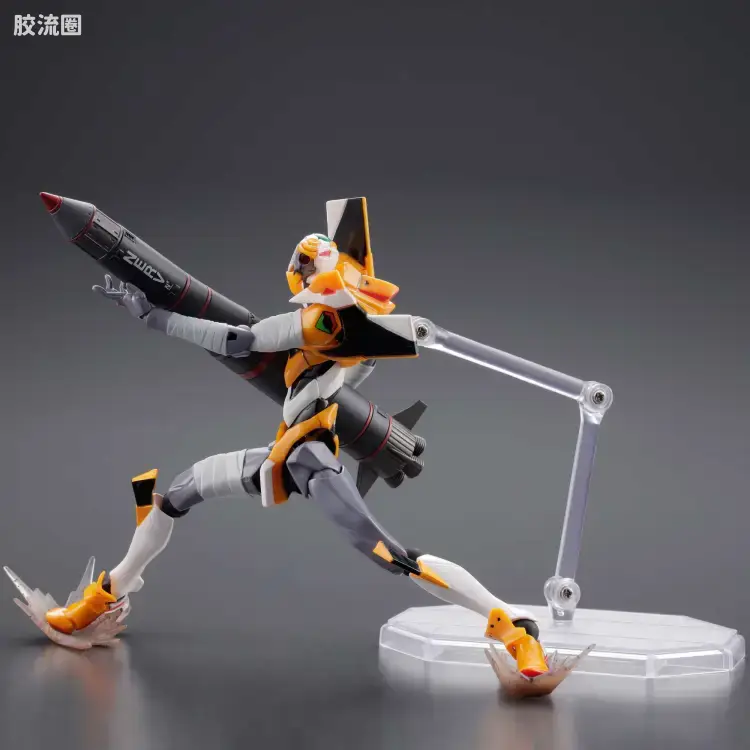 海洋堂转轮科技山口式可动系列 EVANGELION EVOLUTION EV-010S EVA零号机(改) 新包装版 - 图片