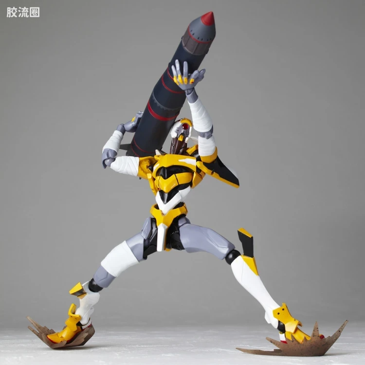 海洋堂转轮科技山口式可动系列 EVANGELION EVOLUTION EV-010S EVA零号机(改) 新包装版 - 图片