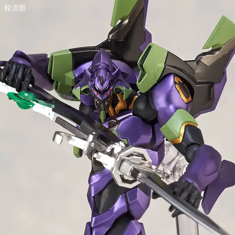 海洋堂转轮科技山口式可动系列 EVANGELION EVOLUTION EV-019 EVA初号机 刀野薙Ver. - 图片