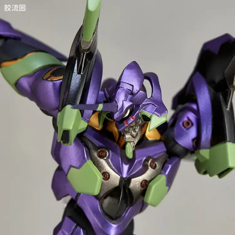 海洋堂转轮科技山口式可动系列 EVANGELION EVOLUTION EV-019 EVA初号机 刀野薙Ver. - 图片