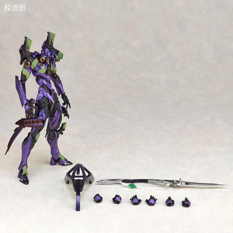 海洋堂转轮科技山口式可动系列 EVANGELION EVOLUTION EV-019 EVA初号机 刀野薙Ver. - 图片