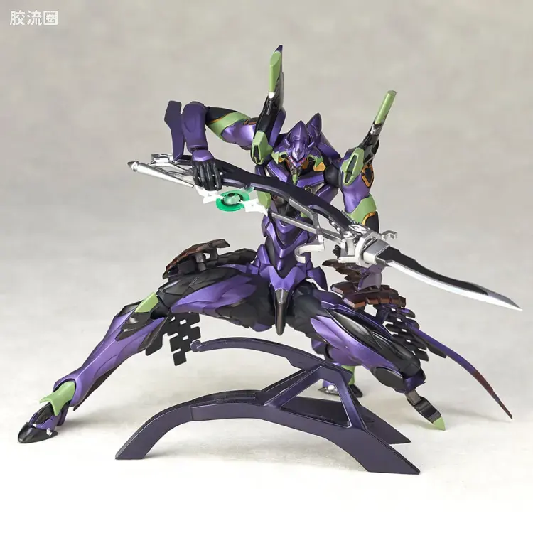 海洋堂转轮科技山口式可动系列 EVANGELION EVOLUTION EV-019 EVA初号机 刀野薙Ver. - 图片