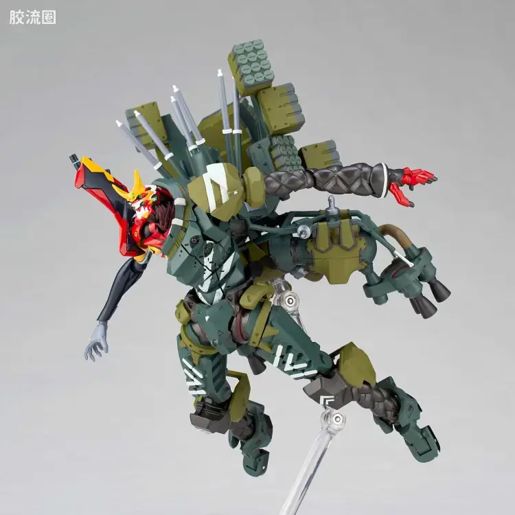 海洋堂转轮科技山口式可动系列 EVANGELION EVOLUTION EV-021 EVA 新2号机α - 图片