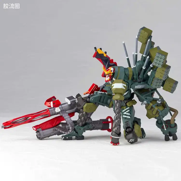 海洋堂转轮科技山口式可动系列 EVANGELION EVOLUTION EV-021 EVA 新2号机α - 图片