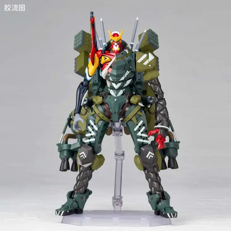海洋堂转轮科技山口式可动系列 EVANGELION EVOLUTION EV-021 EVA 新2号机α - 图片