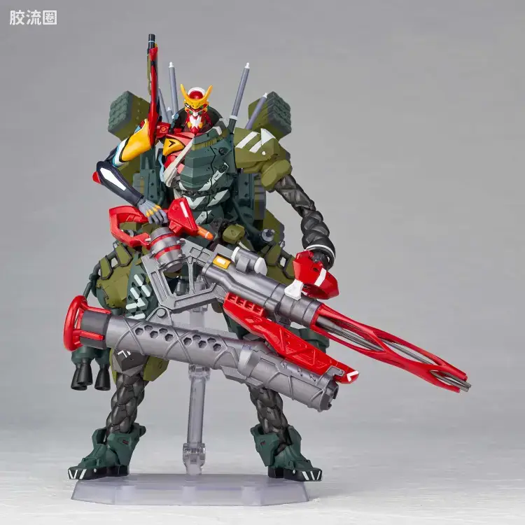 海洋堂转轮科技山口式可动系列 EVANGELION EVOLUTION EV-021 EVA 新2号机α - 图片