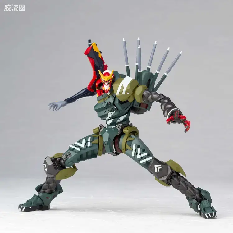 海洋堂转轮科技山口式可动系列 EVANGELION EVOLUTION EV-021 EVA 新2号机α - 图片