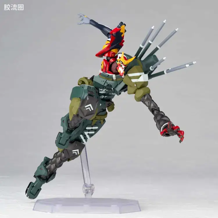 海洋堂转轮科技山口式可动系列 EVANGELION EVOLUTION EV-021 EVA 新2号机α - 图片