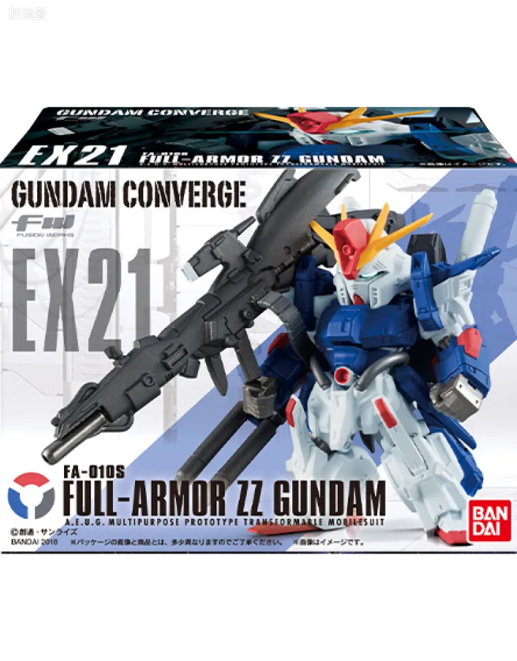 新FW系列食玩 GUNDAM CONVERGE EX EX21 全装甲ZZ高达