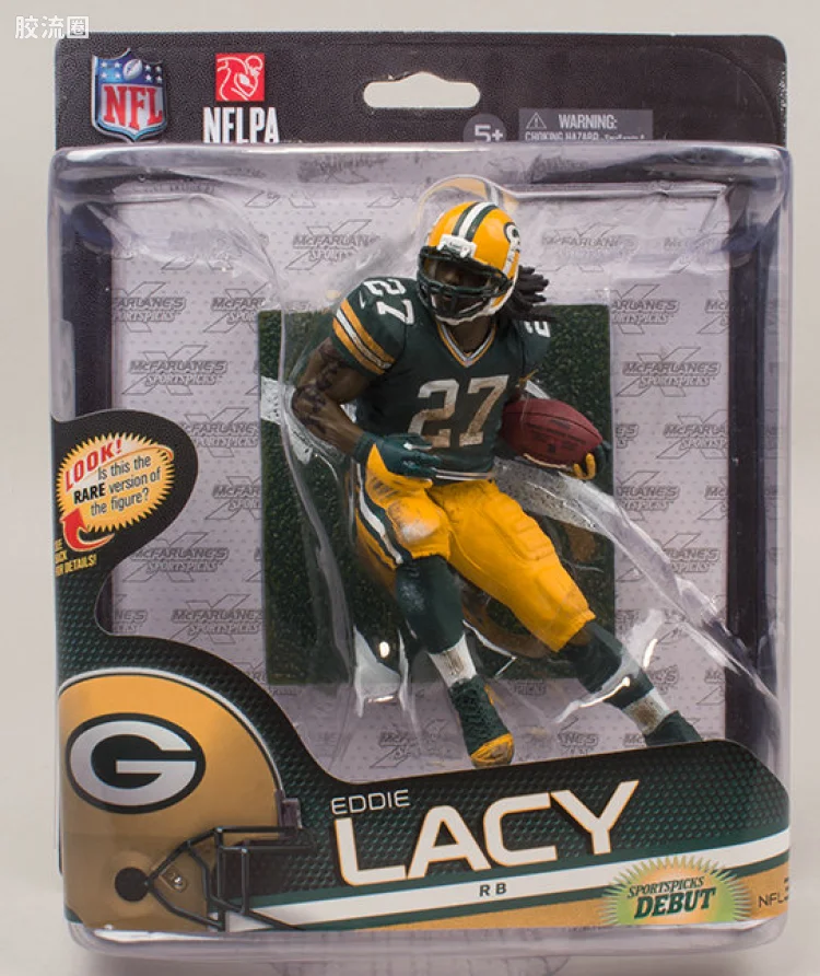 麦克法兰NFL美式足球系列玩具 第34代 Eddie Lacy
