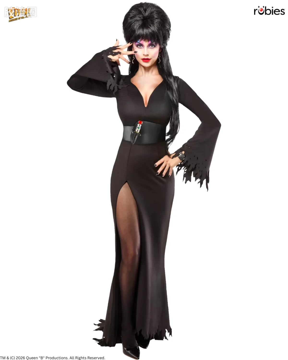NECA 7寸可动人形系列 配件系列 Elvira：暗黑女王 Grand Heritage 服装（Rubies 出品） - 图片