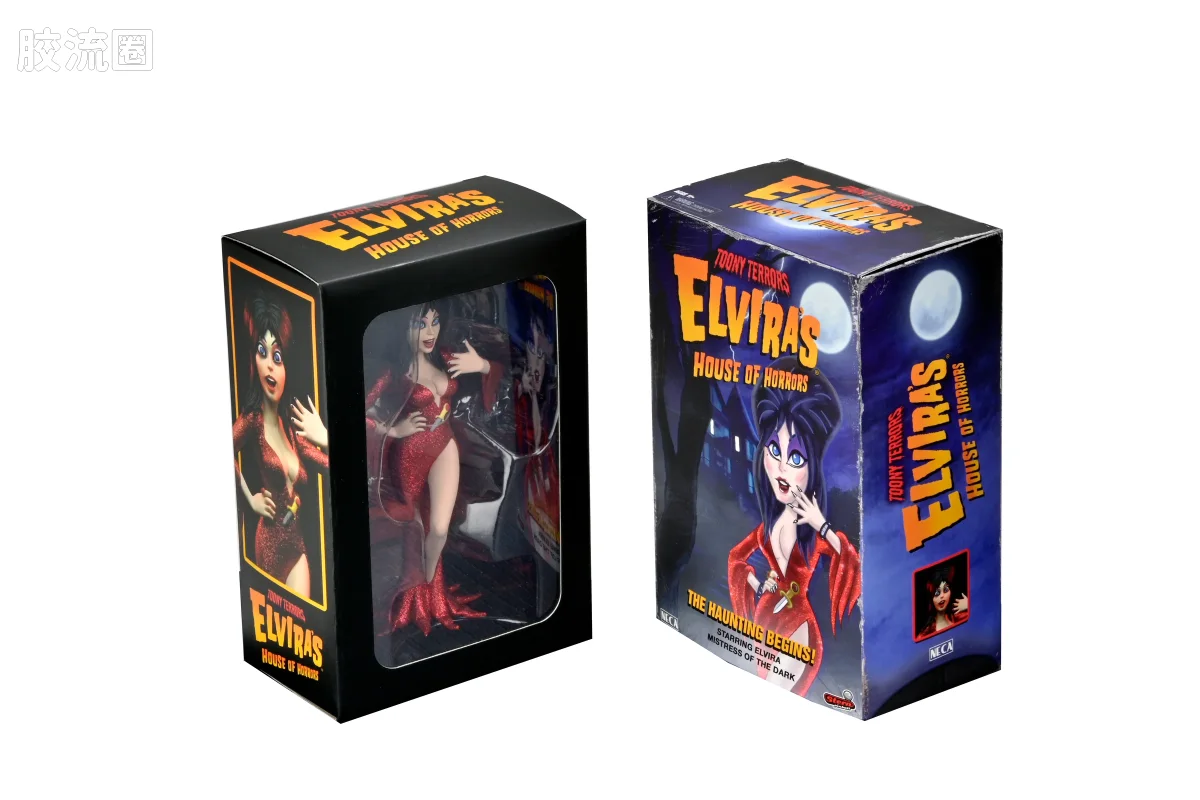 NECA 7寸可动人形系列 配件系列 Elvira 恐怖之屋 收藏箱 - 图片
