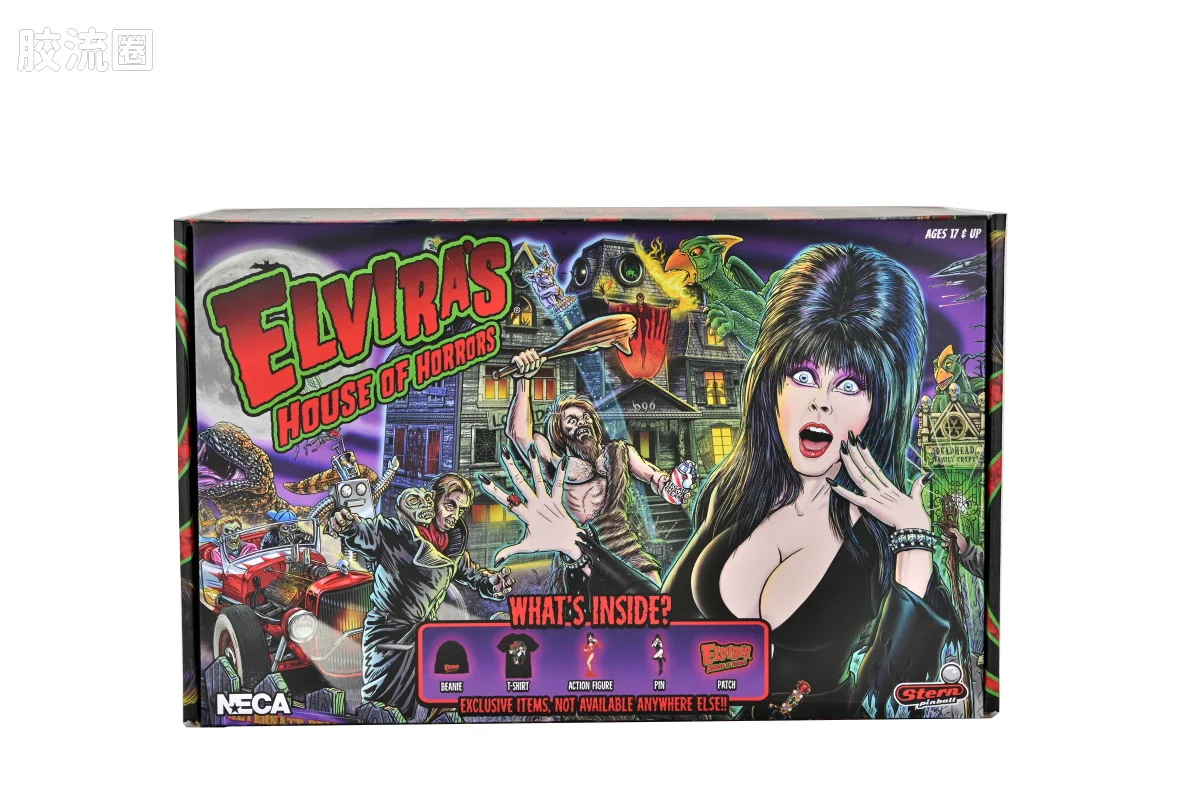 NECA 7寸可动人形系列 配件系列 Elvira 恐怖之屋 收藏箱 - 图片