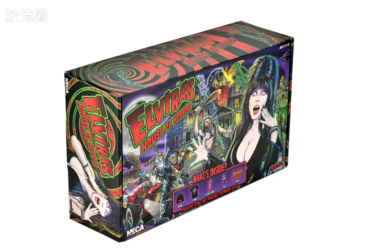 NECA 7寸可动人形系列 配件系列 Elvira 恐怖之屋 收藏箱 - 图片