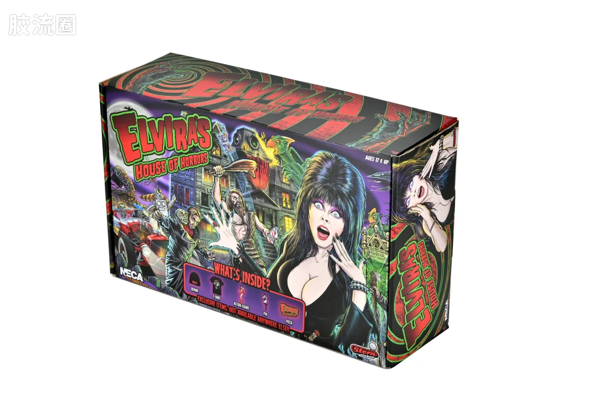 NECA 7寸可动人形系列 配件系列 Elvira 恐怖之屋 收藏箱 - 图片