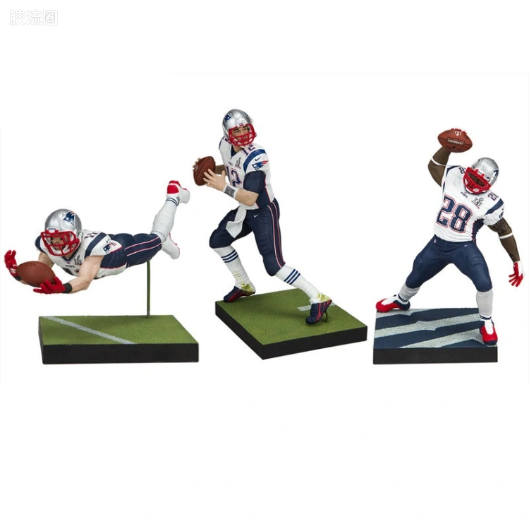 麦克法兰NFL美式足球系列玩具 特别版 England Patriots Championship 3-Pack