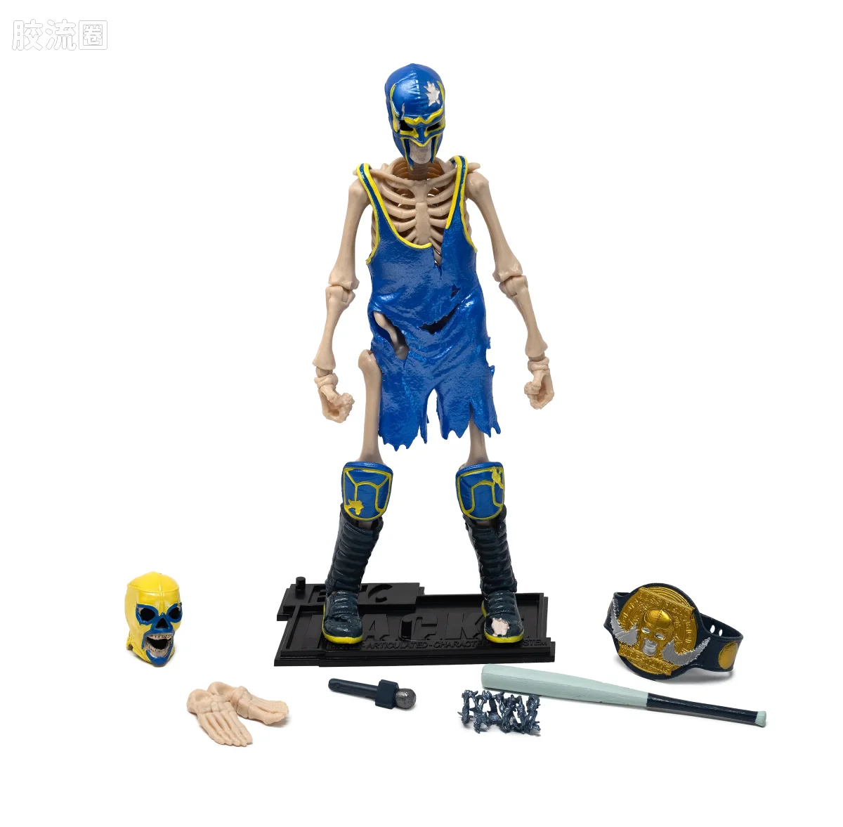 史诗 H.A.C.K.S. 1/12 可动人偶 摔角手骷髅 - 图片