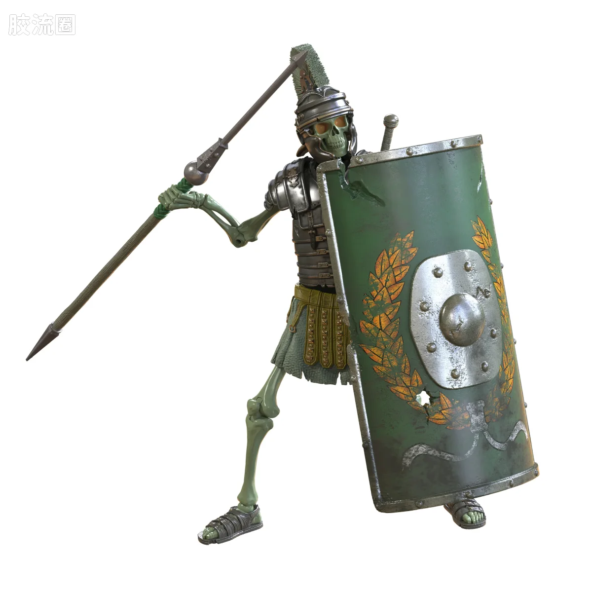 史诗 H.A.C.K.S. 1/12 可动人偶 永恒守护者骷髅 - 图片