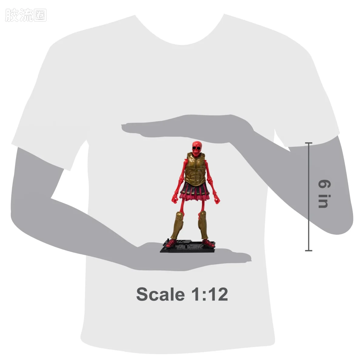 史诗 H.A.C.K.S. 1/12 可动人偶 斯巴达勇士骷髅 - 图片