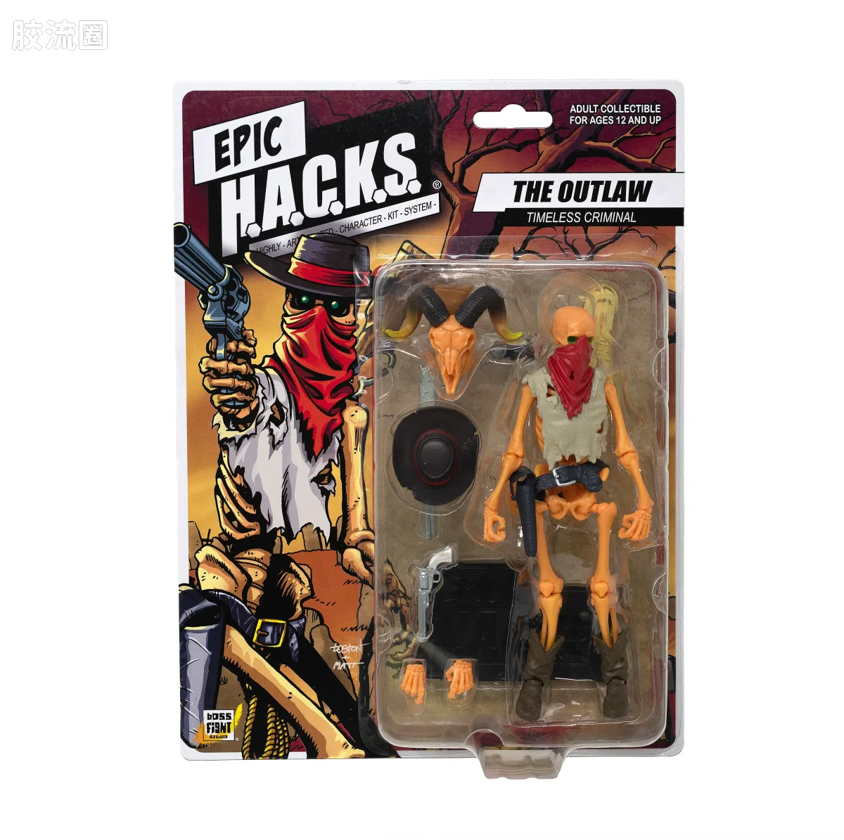 史诗 H.A.C.K.S. 1/12 可动人偶 亡命徒骷髅 - 图片