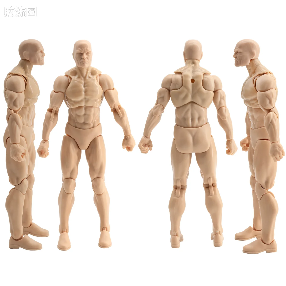 史诗 H.A.C.K.S. 1/12 可动人偶 香槟卡其色男性素体 - 图片