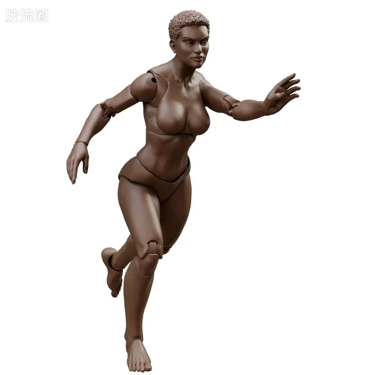 史诗 H.A.C.K.S. 1/12 可动人偶 咖啡棕色女性素体 - 图片