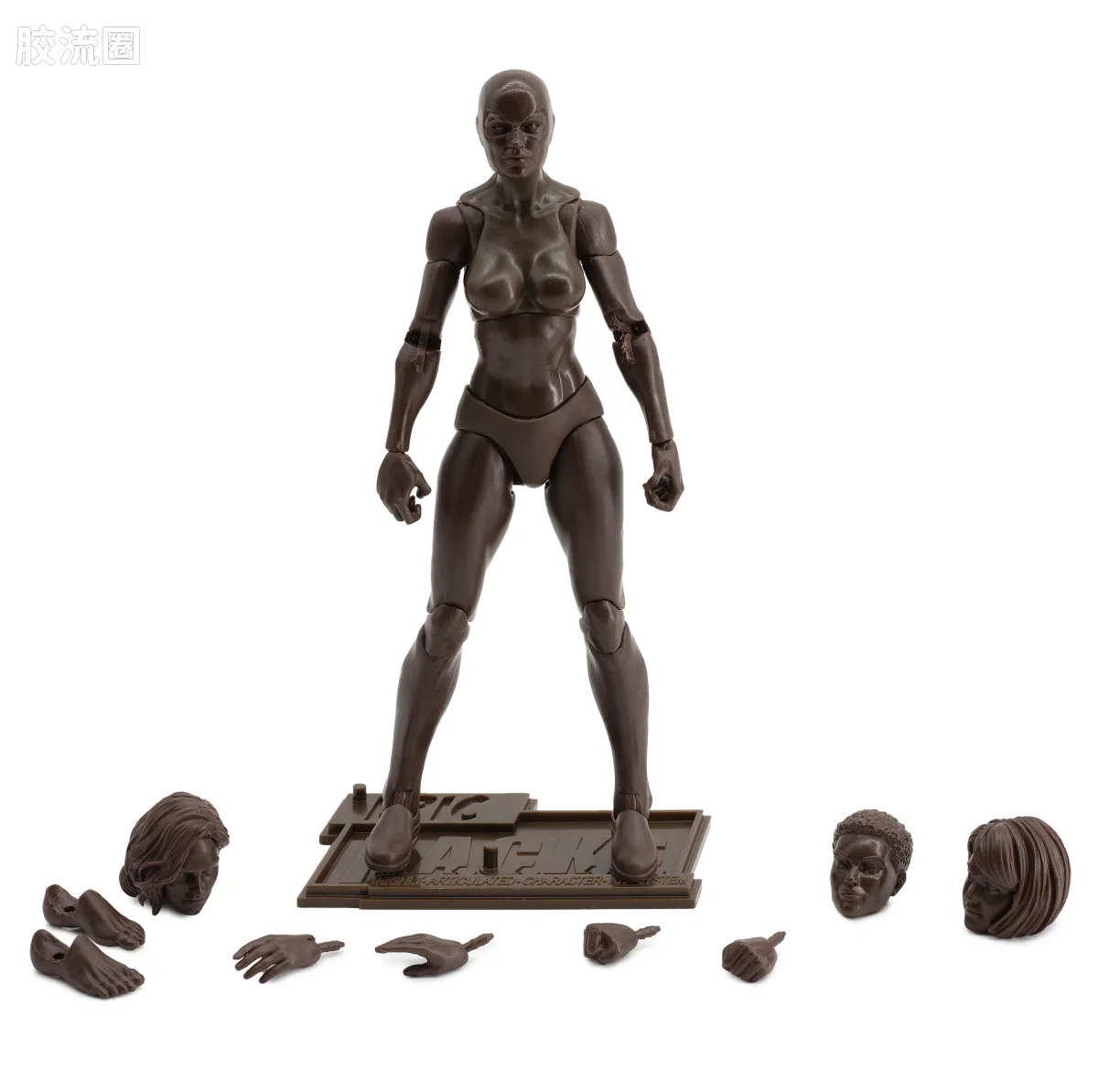 史诗 H.A.C.K.S. 1/12 可动人偶 咖啡棕色女性素体 - 图片